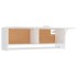 Armario de madera contrachapada blanco 100x32,5x35