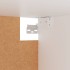 Armario de madera contrachapada blanco 100x32,5x35