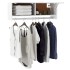 Armario de madera contrachapada blanco 100x32,5x35