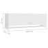 Armario de madera contrachapada blanco 100x32,5x35