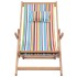Silla de playa plegable tela y estructura de madera
