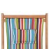 Silla de playa plegable tela y estructura de madera