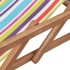 Silla de playa plegable tela y estructura de madera