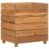 Arriate elevado madera de teca reciclada y acero 50x40x55