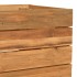 Arriate elevado madera de teca reciclada y acero 50x40x55