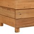 Arriate elevado madera de teca reciclada y acero 50x40x55