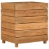 Arriate elevado madera de teca reciclada y acero 50x40x55