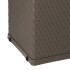 Caja de almacenamiento de jardín marrón ratán PP 120x56x63