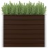 Mesa de cultivo de acero galvanizado marrón 100x100x77
