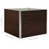 Mesa de cultivo de acero galvanizado marrón 100x100x77
