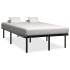 Estructura de cama sin colchón metal negro 140x200
