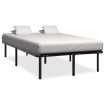 Estructura de cama sin colchón metal negro 140x200 cm