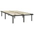 Estructura de cama sin colchón metal negro 140x200