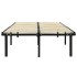 Estructura de cama sin colchón metal negro 140x200