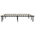 Estructura de cama sin colchón metal negro 140x200