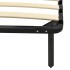Estructura de cama sin colchón metal negro 140x200