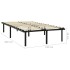 Estructura de cama sin colchón metal negro 140x200