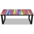 Mesa de centro con superficie con estampado de arco