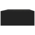 Estantes de pared con cajón 2 uds MDF negro 40x23,5x10
