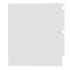 Mesita de noche madera contrachapada blanco 50x39x43,5
