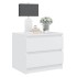 Mesita de noche madera contrachapada blanco 50x39x43,5