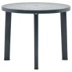Mesa de jardín de plástico verde 89 cm
