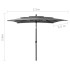 Sombrilla jardín 3 niveles palo de aluminio antracita 2,5x2,5
