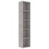 Estantería madera contrachapada gris hormigón 40x30x189
