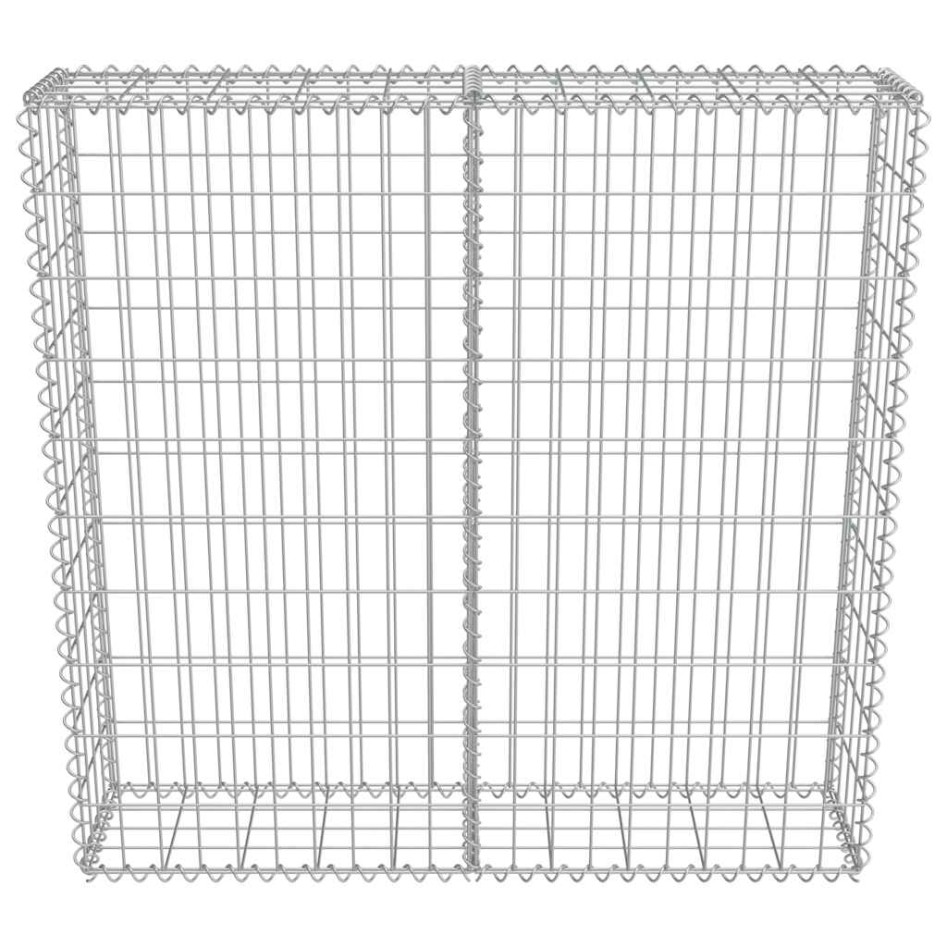 Muro de gaviones con cubiertas acero galvanizado 100x20x100