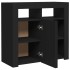 Aparador con luces LED negro 80x35x75