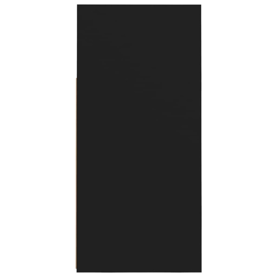 Aparador con luces LED negro 80x35x75