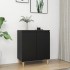 Aparador con patas madera contrachapada negro 60x35x70