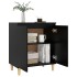 Aparador con patas madera contrachapada negro 60x35x70