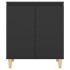 Aparador con patas madera contrachapada negro 60x35x70