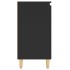 Aparador con patas madera contrachapada negro 60x35x70