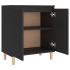 Aparador con patas madera contrachapada negro 60x35x70