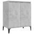 Aparador de madera contrachapada gris hormigón 60x35x70