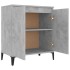 Aparador de madera contrachapada gris hormigón 60x35x70