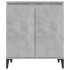 Aparador de madera contrachapada gris hormigón 60x35x70