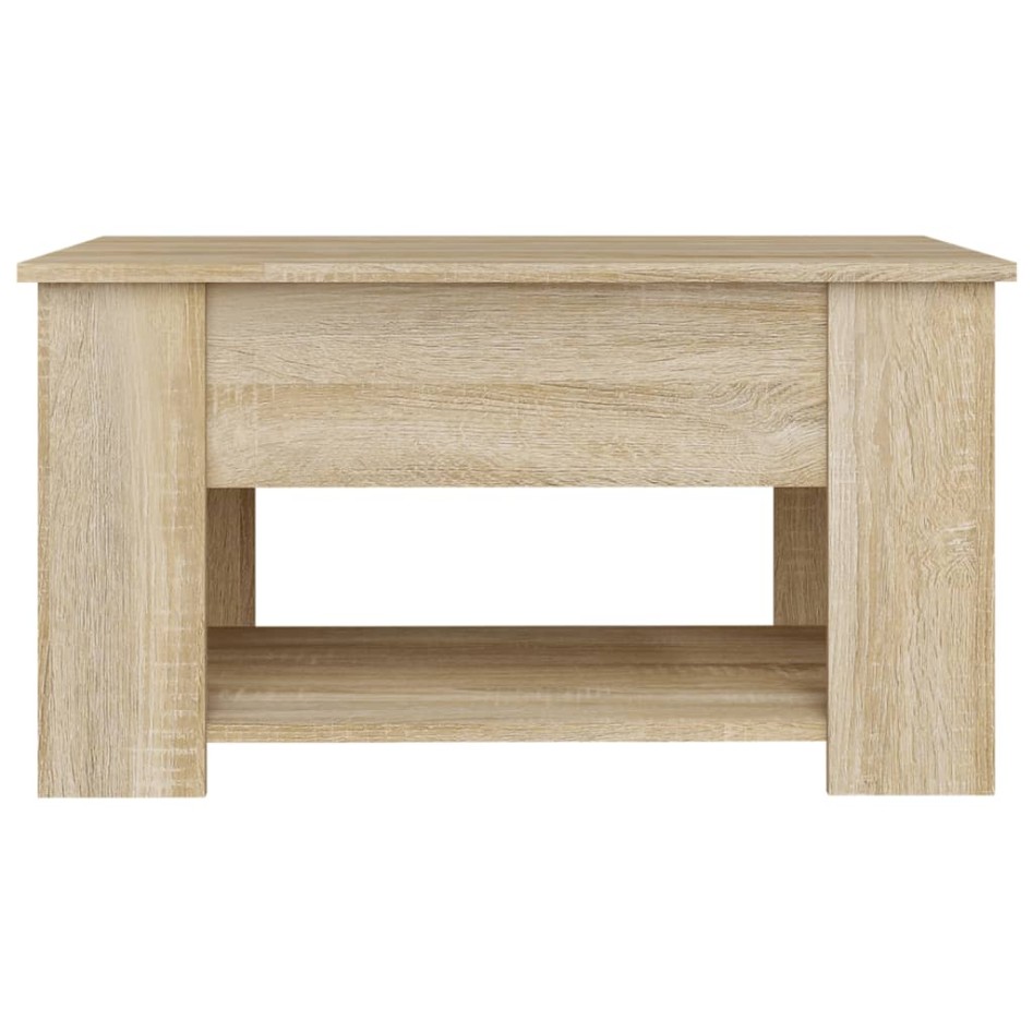 Mesa de centro madera de ingeniería roble Sonoma 79x49x41