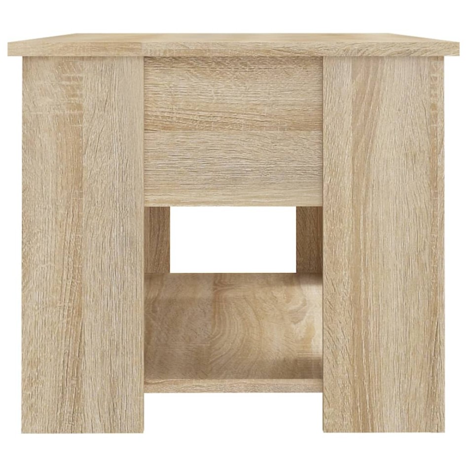 Mesa de centro madera de ingeniería roble Sonoma 79x49x41