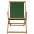 Silla de playa plegable madera de eucalipto y tela