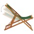 Silla de playa plegable madera de eucalipto y tela