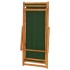 Silla de playa plegable madera de eucalipto y tela
