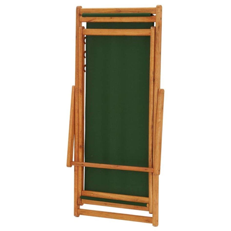 Silla de playa plegable madera de eucalipto y tela