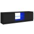Mueble para TV con luces LED negro 120x30x35,5
