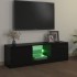 Mueble para TV con luces LED negro 120x30x35,5