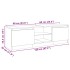 Mueble para TV con luces LED negro 120x30x35,5
