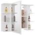 Armario de espejo de baño madera contrachapada 80x20,5x64