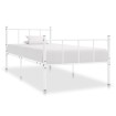 Estructura de cama sin colchón metal blanco 90x200 cm